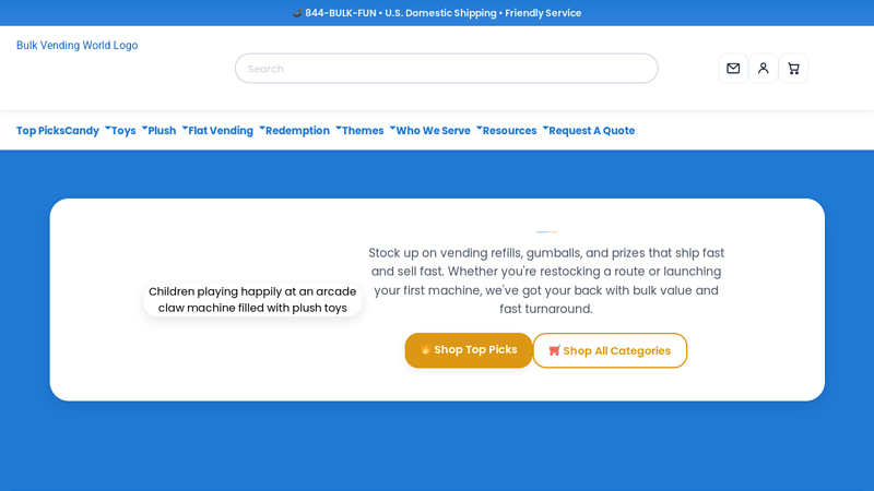 Bulk Vending Supplies & Prizes