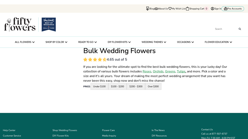 Bulk Wedding Flowers