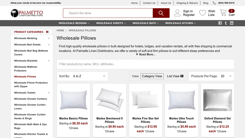 Bulk Wholesale Pillows