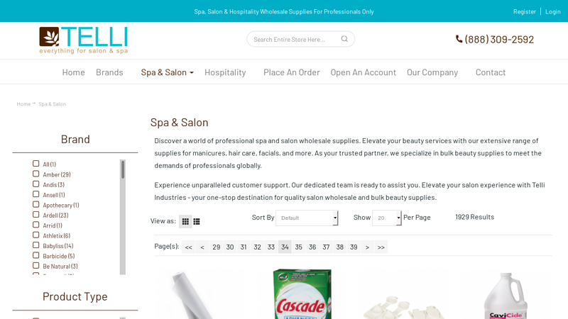 Bulk Wholesale Spa & Salon Products