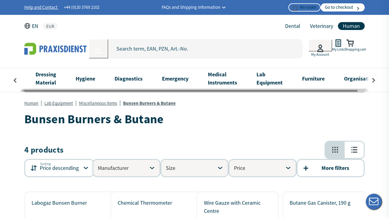 Bunsen Burners & Butane Canisters