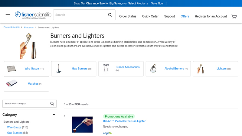 Burners and Lighters