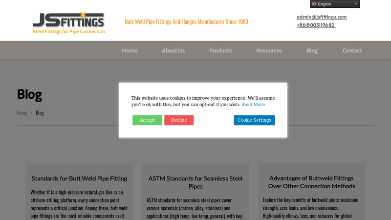 Butt Weld Pipe Fittings,Elbow, Flanges Blog