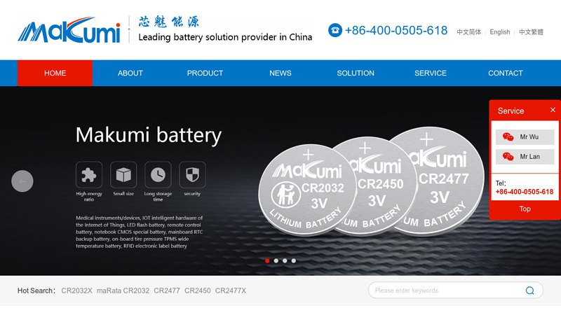 Button battery CR2032