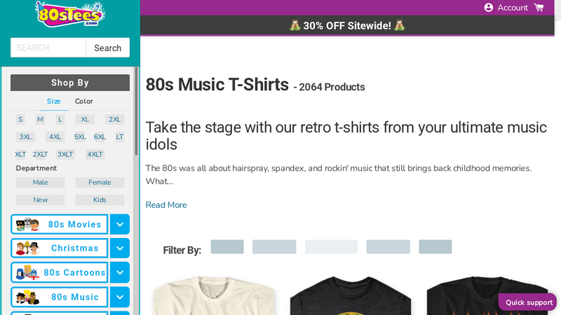 Buy 80s Music Shirts