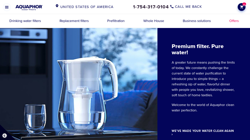 Buy AQUAPHOR water filters. Manufacturer's