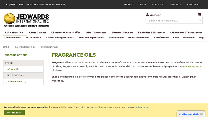 Buy Bulk - Fragrance Oils