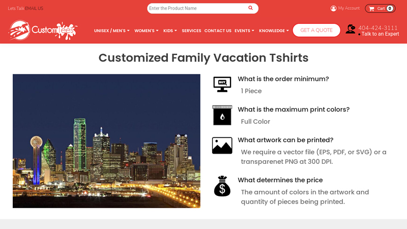 Buy Custom Family Vacation Shirts & T Shirts custom t-shirts