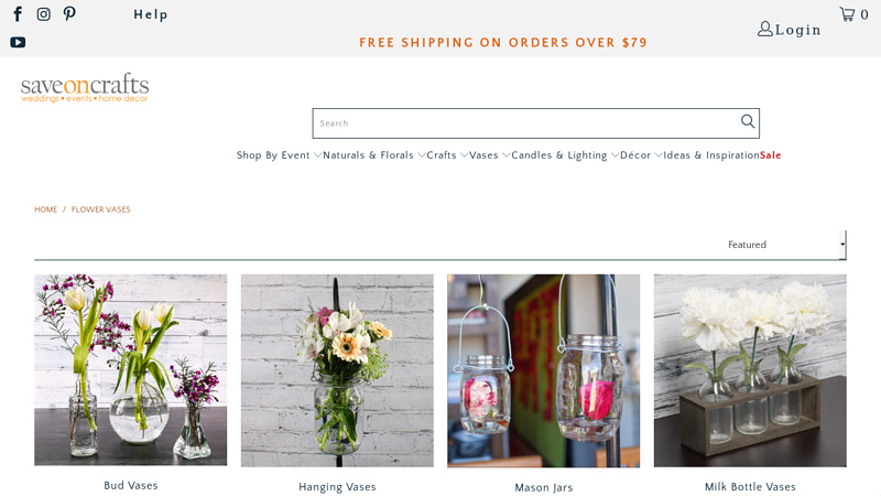 Buy Glass Flower & Bud Vases in Bulk