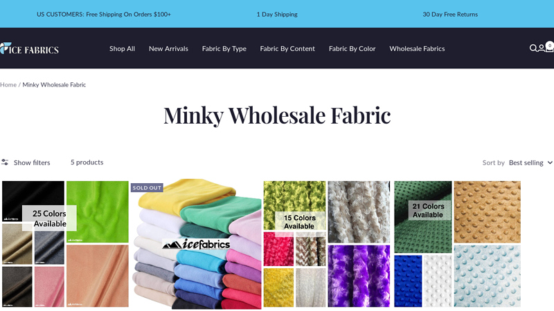 Buy Minky Wholesale Fabric Online