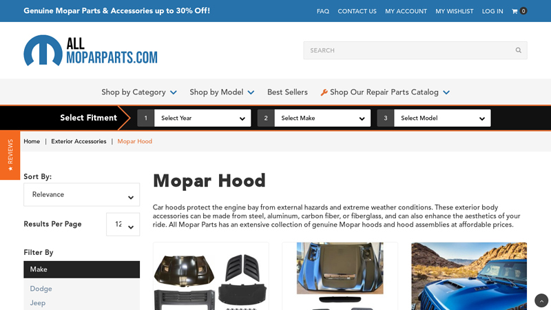 Buy Mopar Hood Online