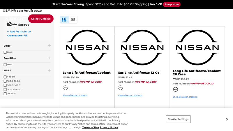 Buy Nissan Antifreeze Online