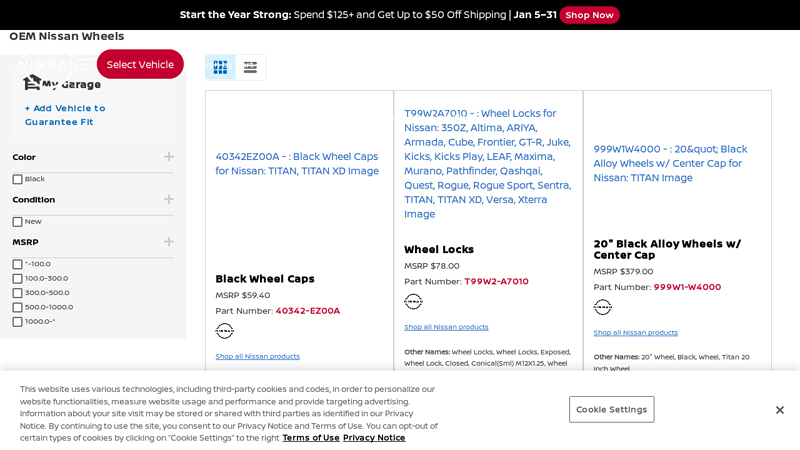 Buy Nissan Wheels Online