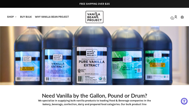 Buy Our Vanilla in Bulk