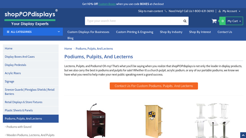 Buy Podiums, Pulpits and Lecterns