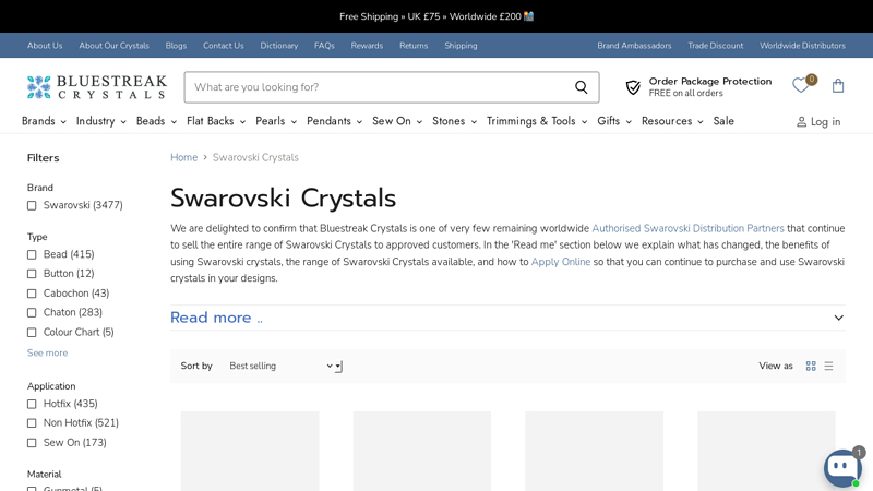 Buy Swarovski Crystal Components