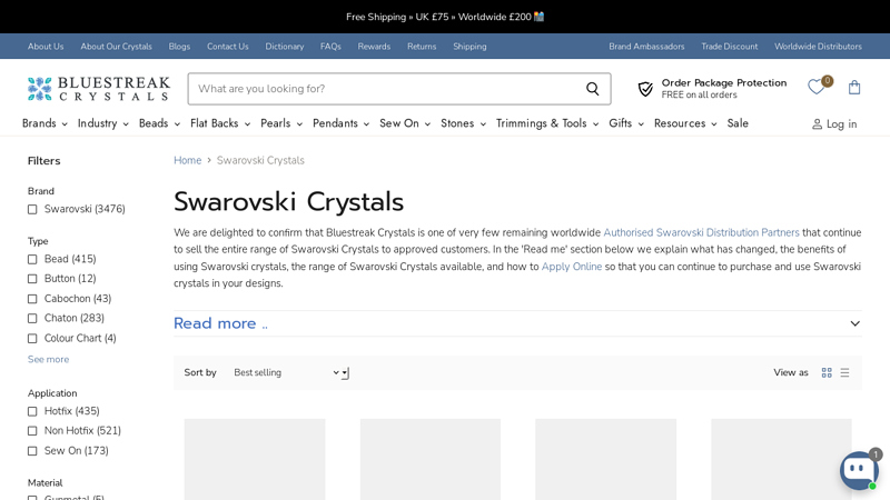 Buy Swarovski Crystal Components