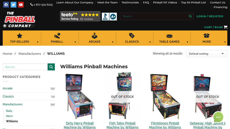 Buy Williams Pinball Machines