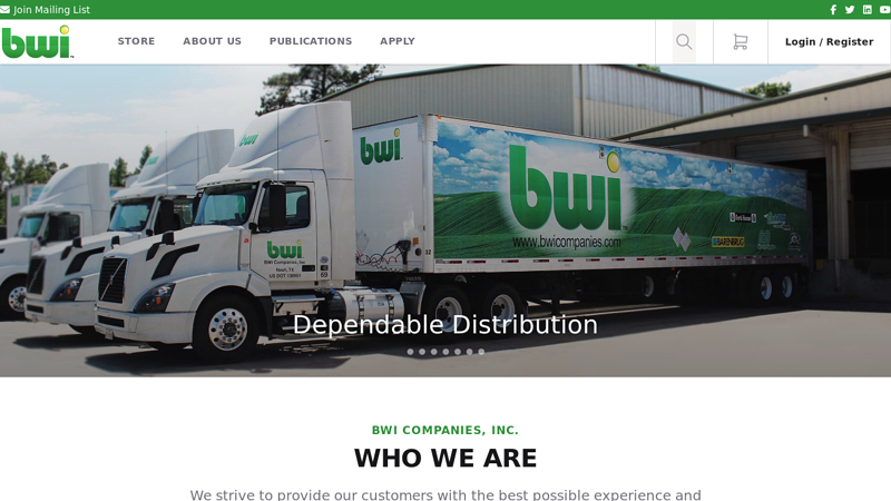 BWI Companies Wholesale Distribution