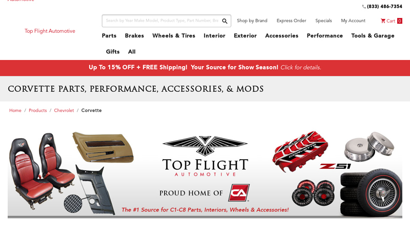 C1-C8 Corvette Parts (1953-2025)