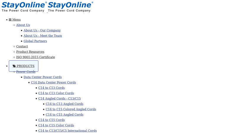 C20 to C19 Black Cords