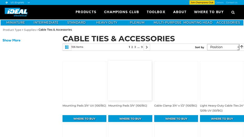 Cable Ties & Accessories