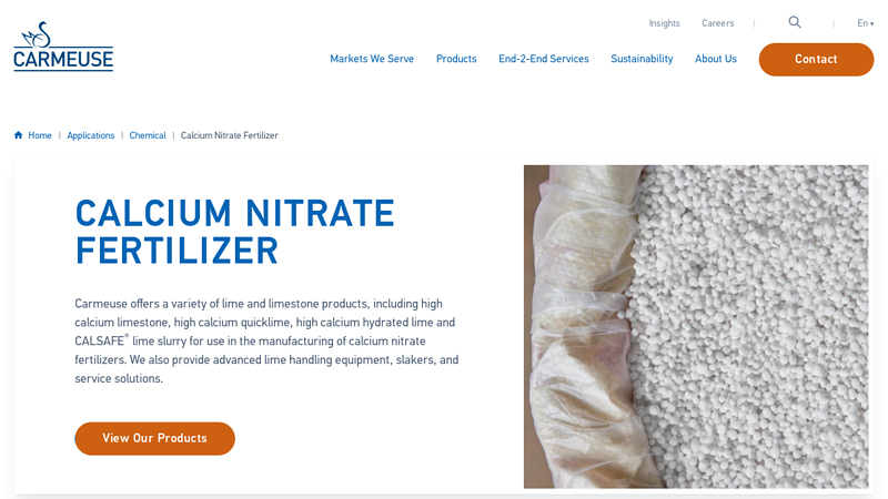 Calcium Nitrate Fertilizer