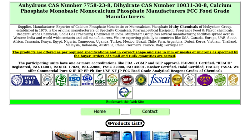 Calcium Phosphate Monobasic Monocalcium ...