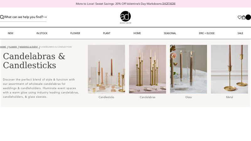 Candelabras & Candlesticks