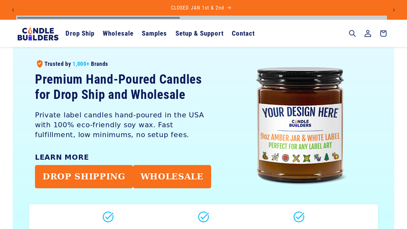 Candle Builders: Private Label Print