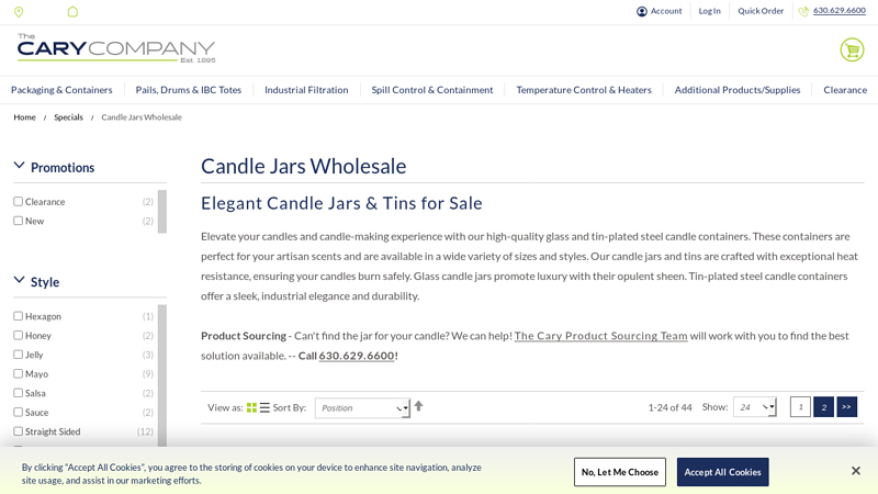 Candle Jars Wholesale