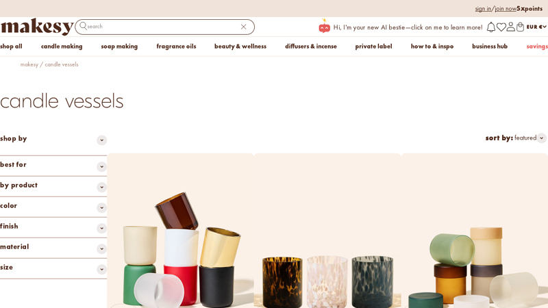 Candle Vessels & Jars