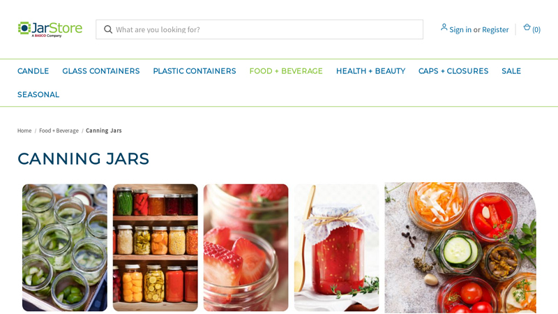 Canning Jars and Lids