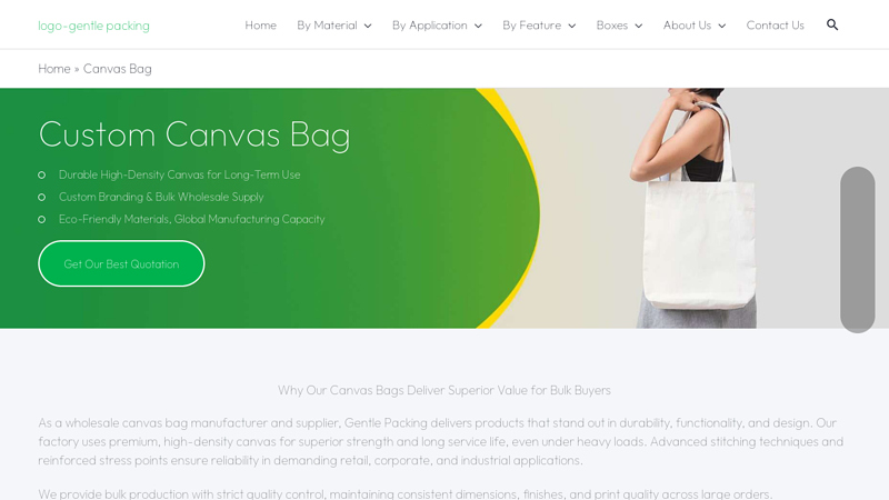 Canvas Bag Manufacturer and Supplier