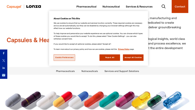 Capsules & Health Ingredients