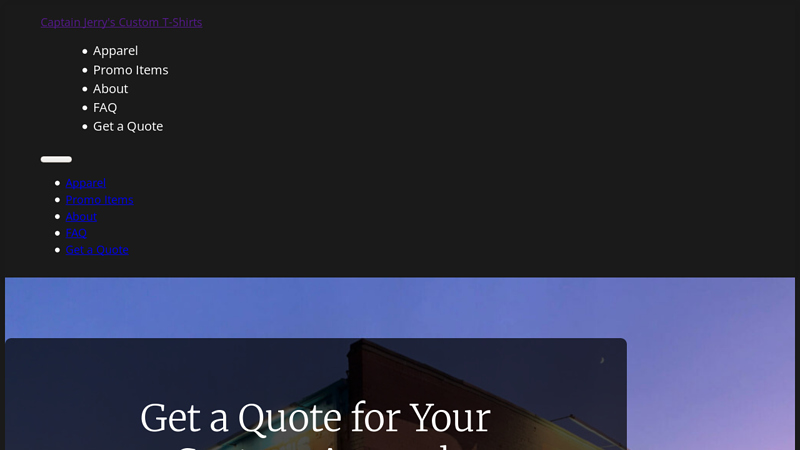 Captain Jerry's  – Custom Printed T custom t-shirts