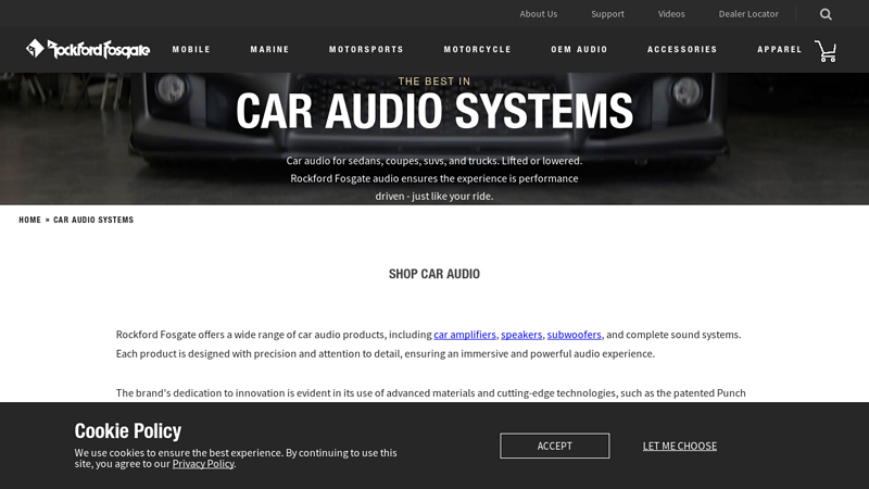 Car Audio, Stereo, Speakers, Subwoofers, and Amps