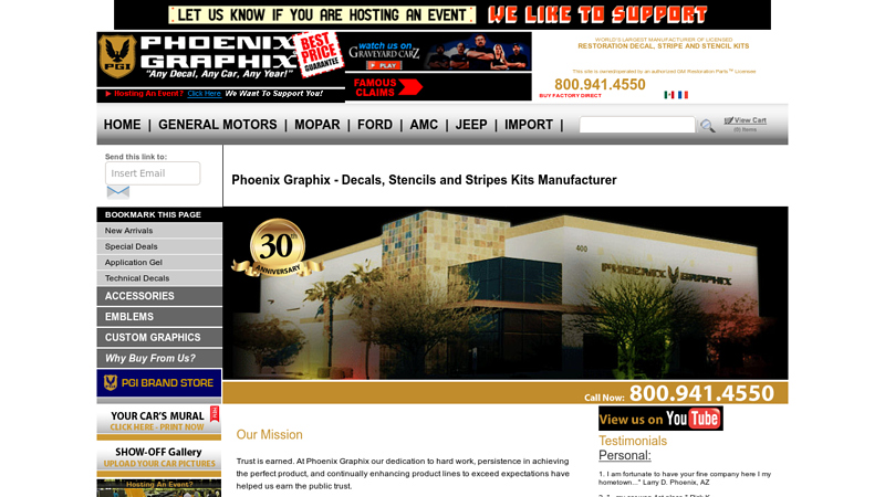 Car Auto Decals Graphics, Factory Restoration Stickers