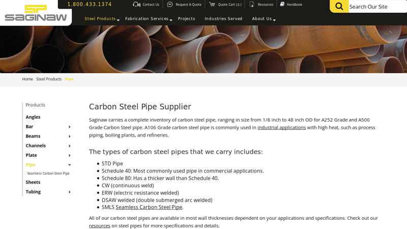 Carbon Steel Pipe Supplier