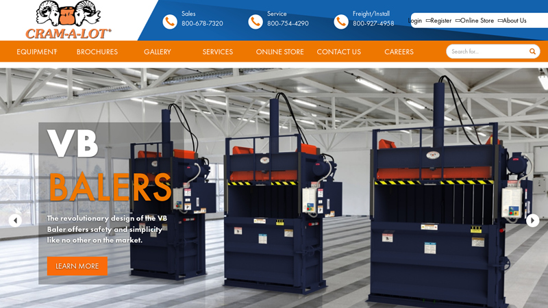 Cardboard balers, trash compactors and other recycling equipment ...