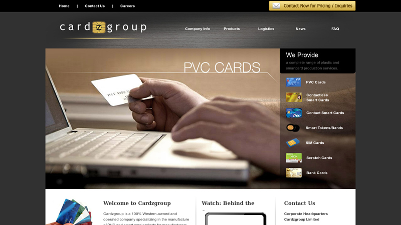 Cardzgroup: Smartcard Manufacturing