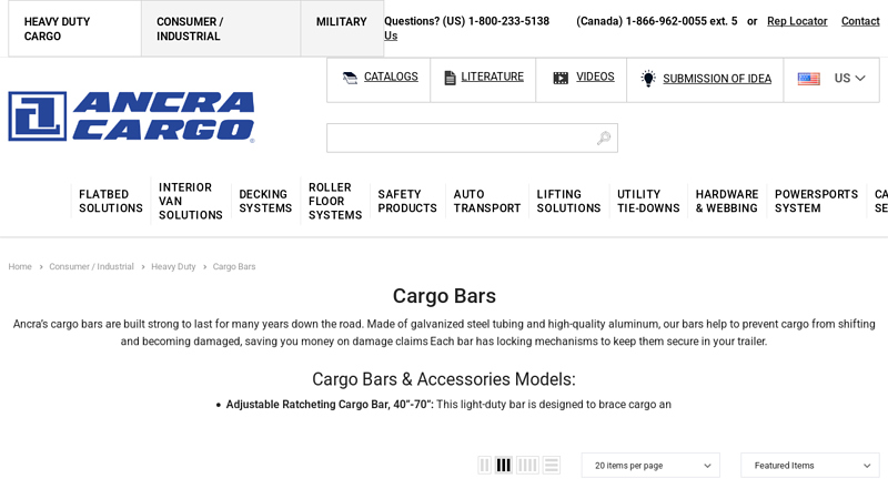Cargo Bars & Accessories