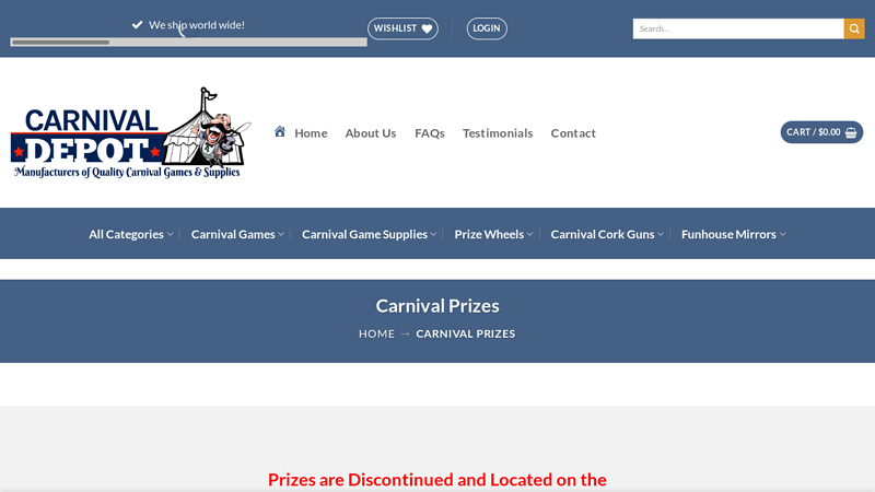 Carnival Prizes