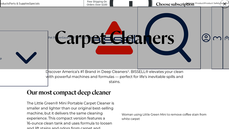 Carpet Cleaners, Shampooers & Spot Cleaners