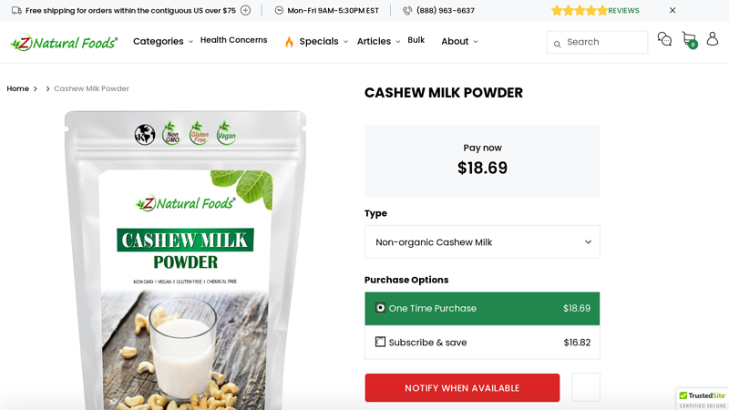 Cashew Milk Powder