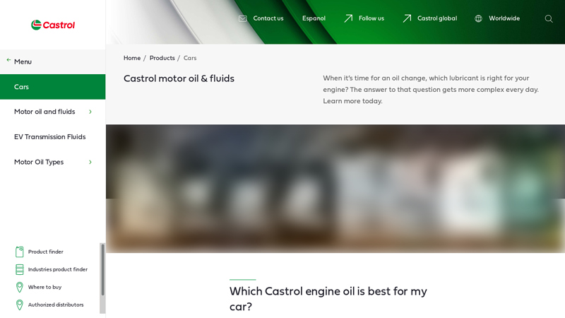 Castrol® motor & engine oils