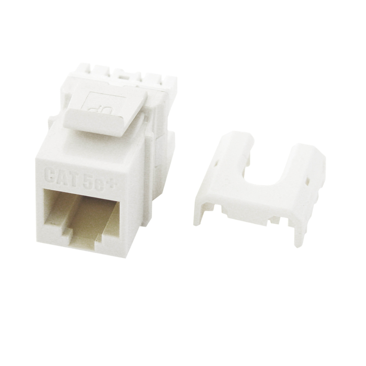 Cat 5e Quick Connect RJ45 Keystone Insert, White
