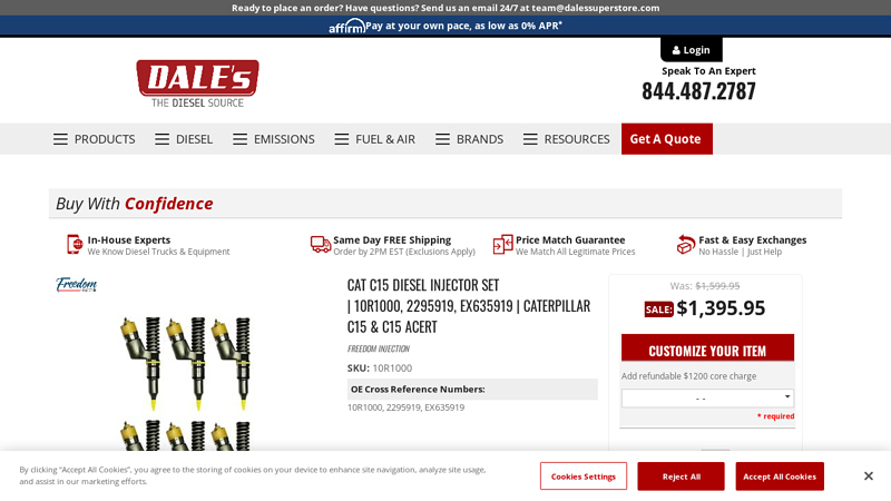 CAT C15 Diesel Injector Set