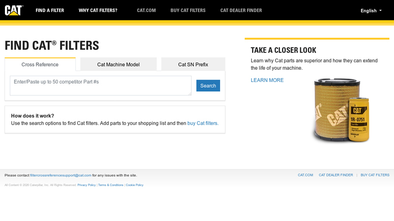 CAT Filter Reference