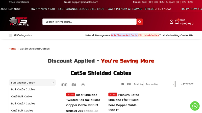 Cat5e Shielded Ethernet Cables